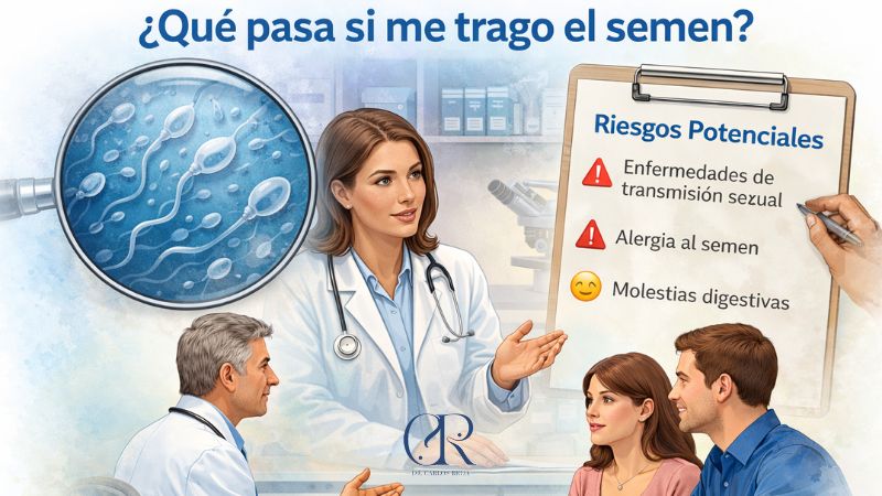 Posibles riesgos de tragar semen